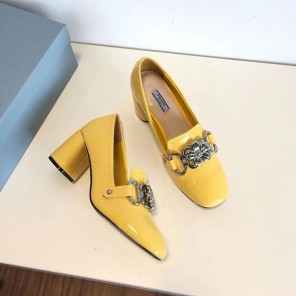 2017 Prada women shoes in Patent leather
