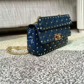 2017 VALENTINO GARAVANI ROCKSTUD SPIKE SMALL BAG 0123