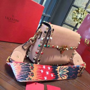 2017 Valentino GUITAR ROCKSTUD ROLLING CROSS BODY BAG 0936L