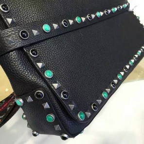 2017 Valentino Men ROCKSTUD ROLLING MESSENGER 0551