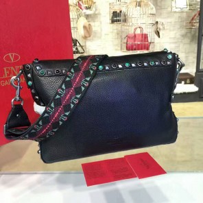 2017 Valentino Men ROCKSTUD ROLLING MESSENGER 0554