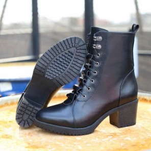 2017 chanle women Boot in Calfskin leather 5cm Heel