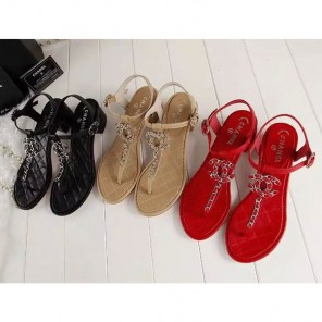 2017 chanle women shoes in Lambskin leather