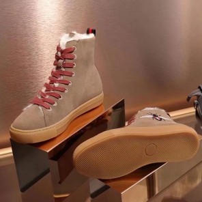 2017 gucci women Short Boots in Nubuck leather