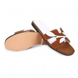 2017 hermes women Slippers in leather