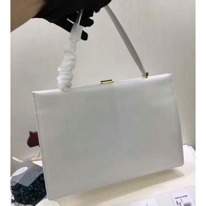 2018 CELINE MEDIUM CLASP BAG IN BOX CALFSKIN WITH PATINA
