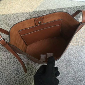 2018 CELINE SMALL STUDS BUCKET IN SATINATED NATURAL CALFSKIN