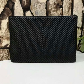 2018 Chanel Banquet Clutch Original Sheepskin Leather A69252 Black