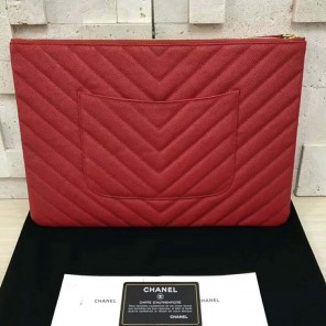 2018 Chanel Case Original Grained lambskin