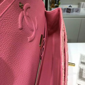 2018 Chanel Classic Flap Bag Original Python Leather