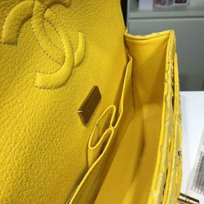 2018 Chanel Classic Flap Bag Original Python Leather