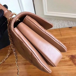 2018 Chanel Classic Top Handle Bag Original Lambskin Leather