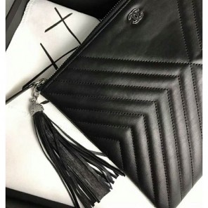 2018 Chanel Clutch Original Lambskin Leather