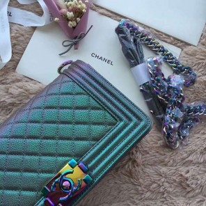 2018 Chanel LeBoy Flap Shoulder Bag Original Calfskin leather A67086