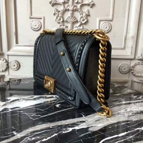 2018 Chanel LeBoy Flap Shoulder Bag Original Caviar leather A67086