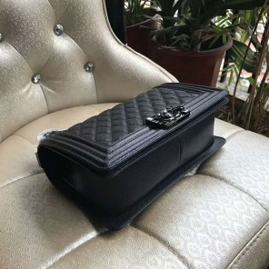 2018 Chanel LeBoy Flap Shoulder Bag Original Caviar leather A67086