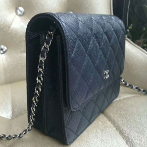 2018 Chanel mini Classic Flap Bag Original leather A84310 Silver