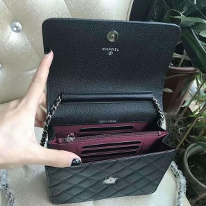 2018 Chanel mini Classic Flap Bag Original leather A84310 Silver