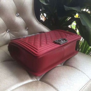 2018 Le Boy Chanel Flap Shoulder Bag in Original Caviar Leather A67088