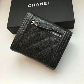 2018 Le Boy Chanel Matelasse Tri-Fold Wallet