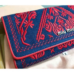 2018 Miu Miu DENIM WALLET