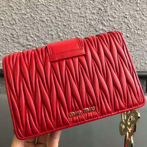2018 Miu Miu LADY MATELASSE LEATHER BELT BAG