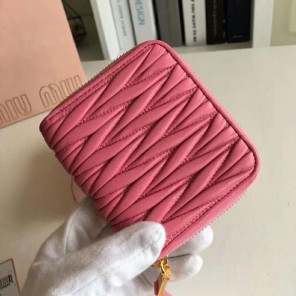 2018 Miu Miu MADRAS GOAT LEATHER WALLET