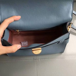 2018 Miu Miu MADRAS LEATHER MIU CLICK HANDBAG