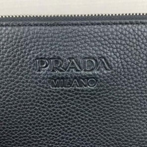 2018 Prada Deer leather document holder