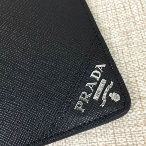 2018 Prada Men saffiano leather document holder