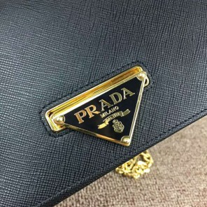 2018 Prada Women leather shoulder bag