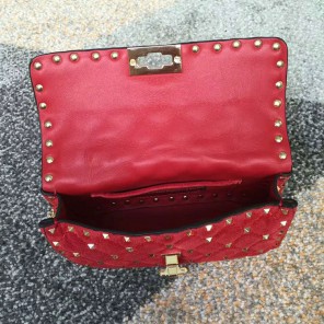 2018 VALENTINO SMALL ROCKSTUD SPIKE CHAIN BAG 0123