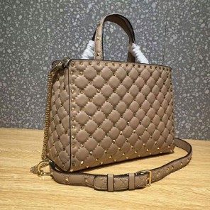 2018 Valentino GARAVANI ROCKSTUD SPIKE TOTE SHOULDER BAG