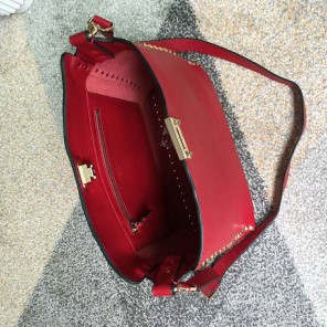 2018 Valentino GUITAR ROCKSTUD ROLLING HOBO BAG