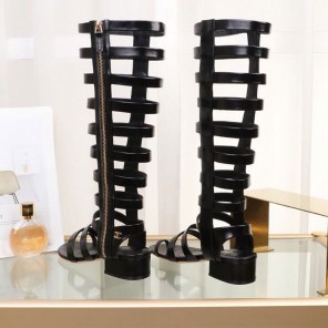 2018 chanle women boots in Calfskin Heel Height 3.5cm