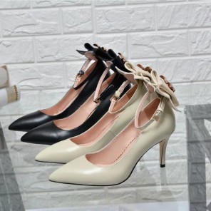 2018 gucci women shoes in Calfskin Heel 7.5cm