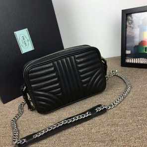 2018 prada diagramme leather cross-body bag