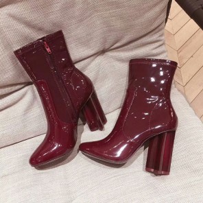 2019 Louis vitton women Boots in Patent leather Heel 10cm