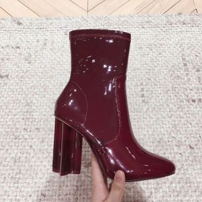 2019 Louis vitton women Boots in Patent leather Heel 10cm