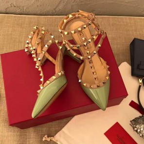 2019 Valentino women shoes with rivet Heel 6.5cm