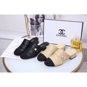 2019 chanle women shoes in Calfskin Heel 3cm