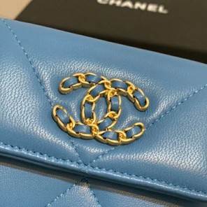 2020 Chanel Tri-fold short flap wallet