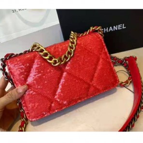 2021 Chanel 19 wallet on chain