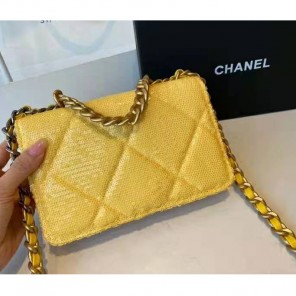 2021 Chanel 19 wallet on chain