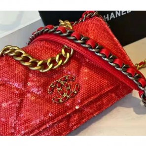 2021 Chanel 19 wallet on chain