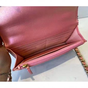 2021 Chanel 19 wallet on chain