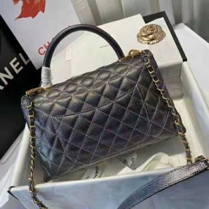 2021 Chanel large flap bag with top handle