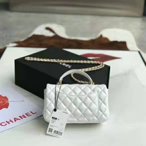 2021 Chanel mini flap bag with top handle
