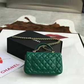 2021 Chanel mini flap bag with top handle