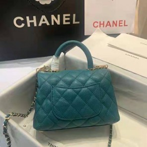 2021 Chanel mini flap bag with top handle